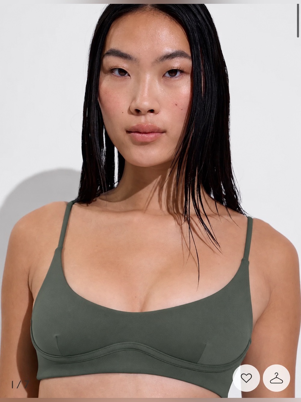 NWT | Left On Friday | Club Top Agave Green Bikini Swim Top - Size Medium